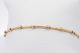 18k Yellow Gold Bead & Bar Bracelet 3.8 Grams 7 Inch Eb0326osxsa