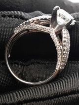 4.04cttw Diamond & 14k Gold Engagement Ring & Gsi Cert 6.3g Size 7 Fw0626oixzdu