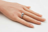 0.76 Cttw Diamond & 14k White Gold Engagement Ring 4.7 Grams Size 6 Fw0526irrdu