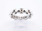 King Baby Sterling Silver Infinity Link Ring 9.6 Grams Size 12.75 Fw0425pzdu
