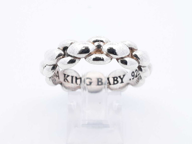 King Baby Sterling Silver Infinity Link Ring 9.6 Grams Size 12.75 Fw0425pzdu