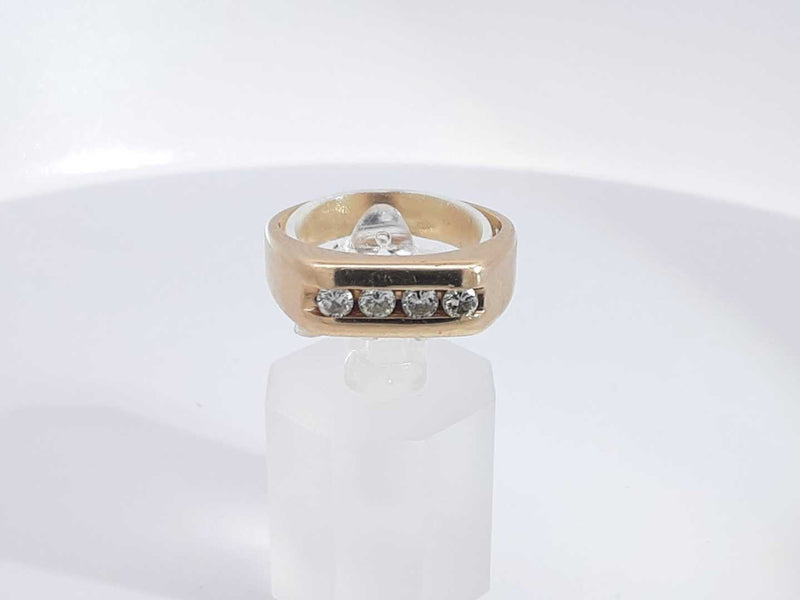 0.28 Cttw Diamond 14k Yellow Gold Ring 6.1 Grams Size 7 Aa1025oirsa