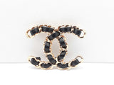 Chanel Black Lambskin Chain Cc Brooch Fw1023erdu