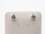 2.02 Cttw Lab Grown Diamonds 14k Wg 1.1g Screw Back Stud Earrings Do0826poxde