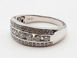 1.02 Cttw Natural Diamonds 14k White Gold 5.3g Ring Size 9.25 Do0626rxzde
