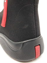 Prada Sport Logo Black Sock-knit High Top Sneakers Size Us 6 Men's Fw0825rzdu