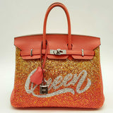 Hermes 25cm Capucines Togo Bedazzled Queen Birkin Lh1124exzxde