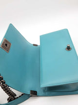 Chanel Turquoise Quilted Lambskin Boy Bag Crossbody Eb0925wrxzde