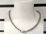 Estate Tiffany & Co. Sterling Silver Bead Chain 17.5 Grams 16 Inch Mk0726lprmia