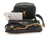 Yves Saint Laurent Black Leather Baby Lou Bag Sd0226ocrde