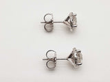 1.20 Cttw Diamonds 14k White Gold 2.2g Stud Earrings Do0525lxzxde