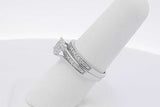 0.27cttw Diamond Wedding Set In 10k White Gold 4.2 Grams Size 7 Eb0226oxrsa