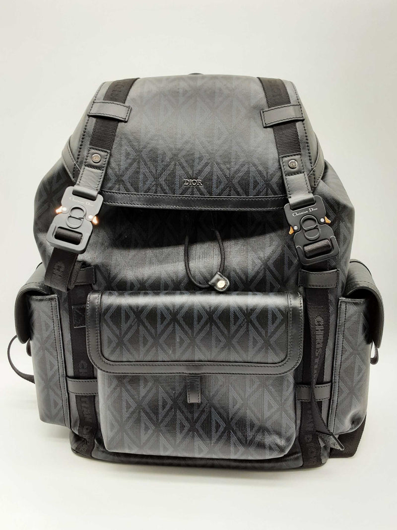 Christian Dior Hit The Road Cd Diamond Black Backpack Do0724lxxzde