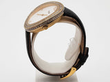 Fendi My Way White Dial Black Leather Band Steel Quartz Watch Do0825wxzde