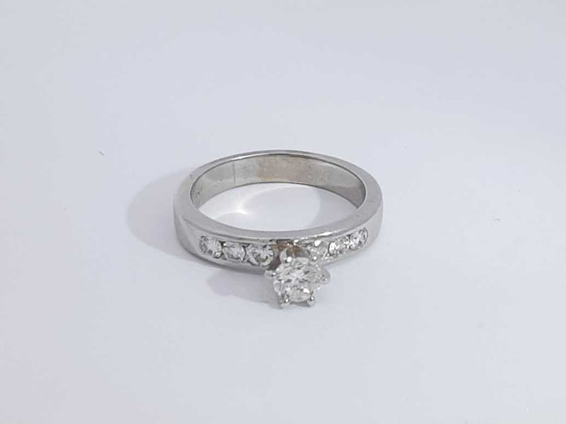 0.75 Cttw Diamond 14k White Gold Ring 5.8 Grams Size 8.5 Aa0525wezsa