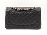 Chanel Jumbo Double Flap Bag In Black Quilted Caviar Leather Fw0725prxzdu