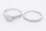 0.54cttw Diamond Wedding Set In 10k White Gold 3.8 Grams Size 7 Eb0226orxsa