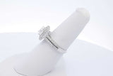 18k White Gold 1.7cttw Diamond Halo Ring 5.5 Grams Size 6.5 Eb0626exzde