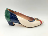 Gucci Crystal Gg Multicolor Snakeskin Pumps Size Eu 36 Fw1124lrxsa