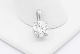 1.0ctw Diamond Pendant In 14k White Gold 0.8 Grams Eb0325cxzsa