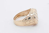 10k Yellow Gold Nugget Ring 3 Grams Size 10 Eb0726lwrsa