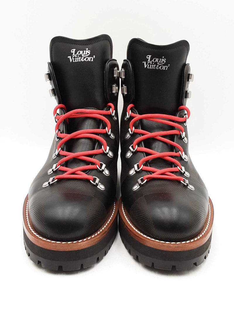 Louis Vuitton X Nigo Alpinist Boots In Damier Leather Size Us 10 Fw0825lzxdu