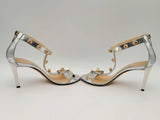 Jimmy Choo Silver Leather Studded Sandals Hs0524rxsa