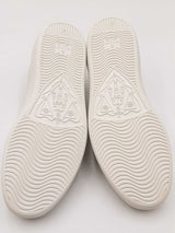 Gucci Aces Perforated Interlocking G Leather Sneakers Size 7 Eb1225lsxdu