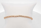 1.68cttw Diamond Tennis Bracelet 18k Yellow Gold 8.7 Grams 7.5 Inch Eb0626llxzdu