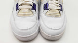 Nike Air Jordan 4 Retro "Metallic Purple" Sneakers Size 11.5 Fw0126wxzdu