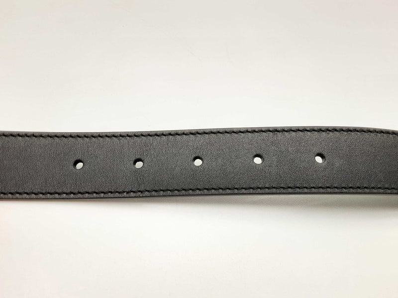 Gucci 414516 Gg Marmont Thin Black Leather Belt Size 85/34 Do1124oxzde