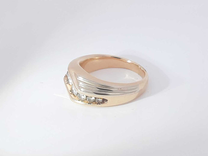 0.74 Cttw Diamond 14k Yellow Gold Ring 11 Grams Size 12 Aa0625eozsa