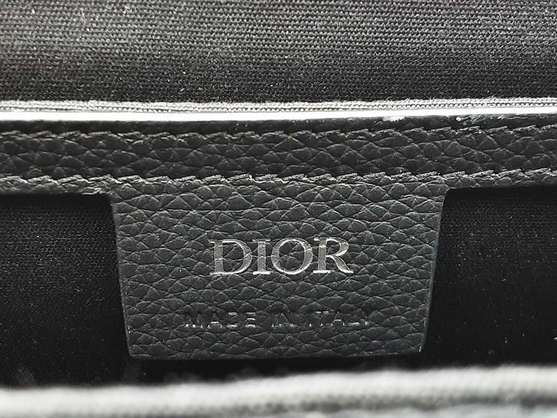 Christian Dior Saddle Messenger Bag In Oblique Jacquard & Leather Fw1025lpzxdu