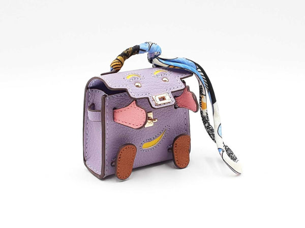 Mini Plaything Bag Charm In Lavender Fw0825cdu