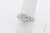 0.83cttw Diamond Ring In 10k White Gold 4 Grams Size 8.25 Eb0926oxzsa