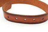 Dolce & Gabbana Brown Leather Belt With Logo Buckle Size 88/32 Eb1225oxzde