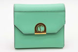 Christian Louboutin Elisa Mint Green Leather Compact Wallet Eb0526lxzde