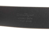 Salvatore Ferragamo Ganici Black Leather Large Metal Buckle Belt Do0326lorde