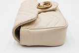 Gucci Gg Marmont Chevron Leather Shoulder Bag Eb1024wrxdu