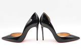 Christian Louboutin Black Patent Leather Irza Heels Size 38.5 Eb0924lrxde