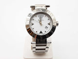 Versace 34mm Reve White Dial Stainless Steel Quartz Watch Do0926oxzde