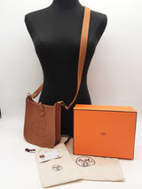 Hermes Evelyne 16 Amazone Gold Brown Clemence Gold Crossbody Bag Do0226orxzde
