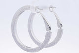 14k White Gold Hoop Earrings 3.1 Grams Eb1224crsa