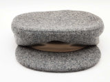 Hermes Gray Wool Leather Cap Size 56 Do0926oxzde