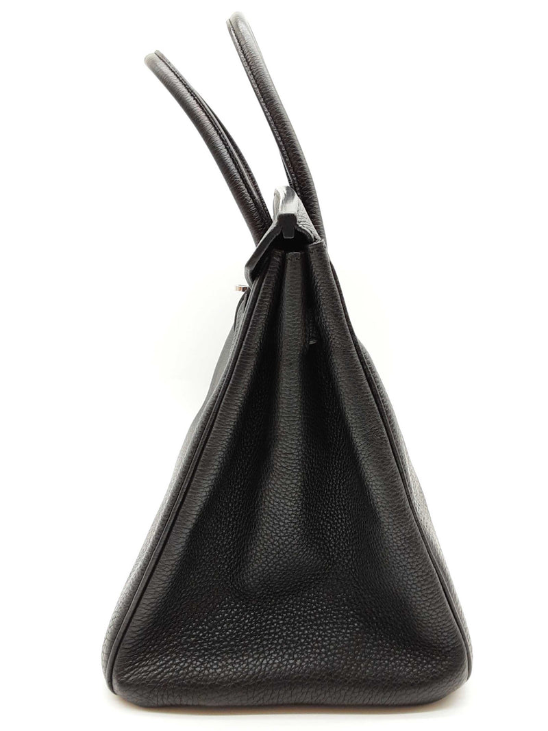 Hermes Birkin 35 Noir Black Togo Palladium Hardware Handbag Do0825srxzde