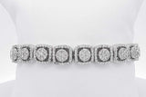 7.82cttw Diamond Tennis Bracelet 10k White Gold 26.3 Grams 8.5 Inch Eb0726lrxzsa
