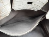 Hermes Birkin 30 Himalayan Beige Niloticus Croc Palladium Handbag Do1025crxzxde