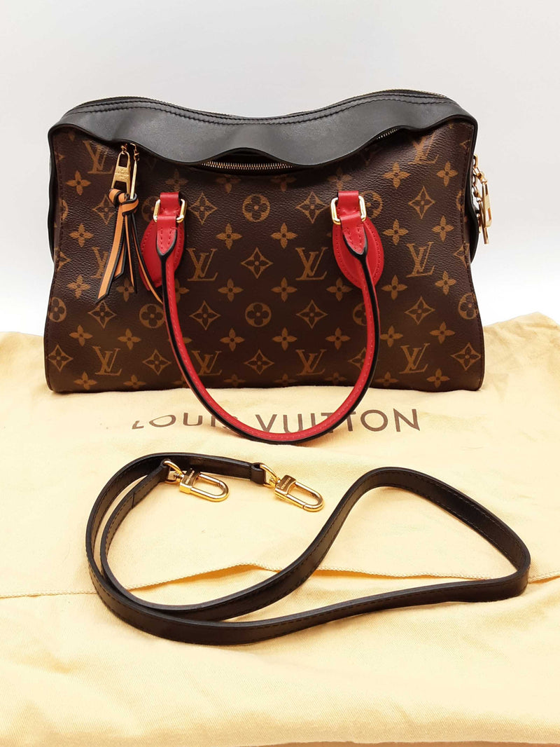 Louis Vuitton Tuileries 2 Way Marine Bordeaux Monogram Handbag Do1124icrde