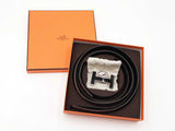 Hermès Reversible 30mm Leather Belt Strap & Constance H Buckle Sz 85 Fw0126szxdu