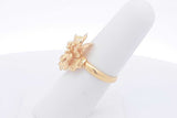 22k Yellow Gold Filigree Flower Ring 5.4 Grams Size 6.5 Eb1124wcrsa